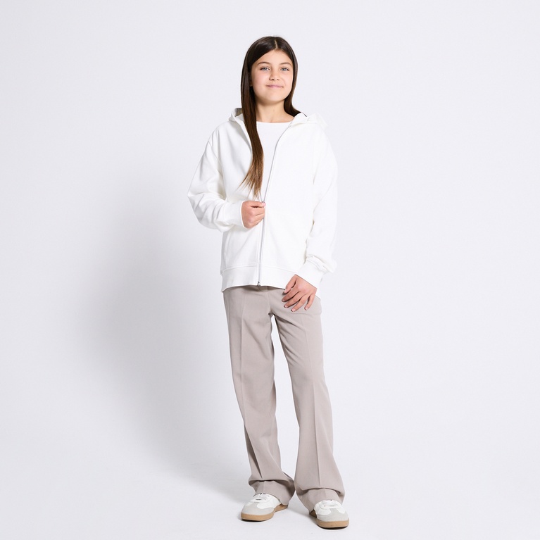 Zip hoodie "Tom star" White